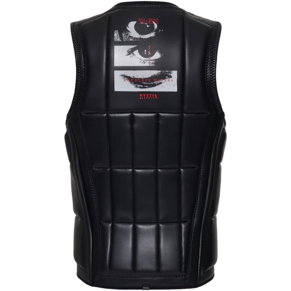 2026 Mystic Mens Anarchy Front Zip Wake Impact Vest 35005.240210 - Black